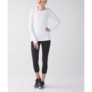 Lululemon Run: Inspire Crop II Black Yoga Leggings